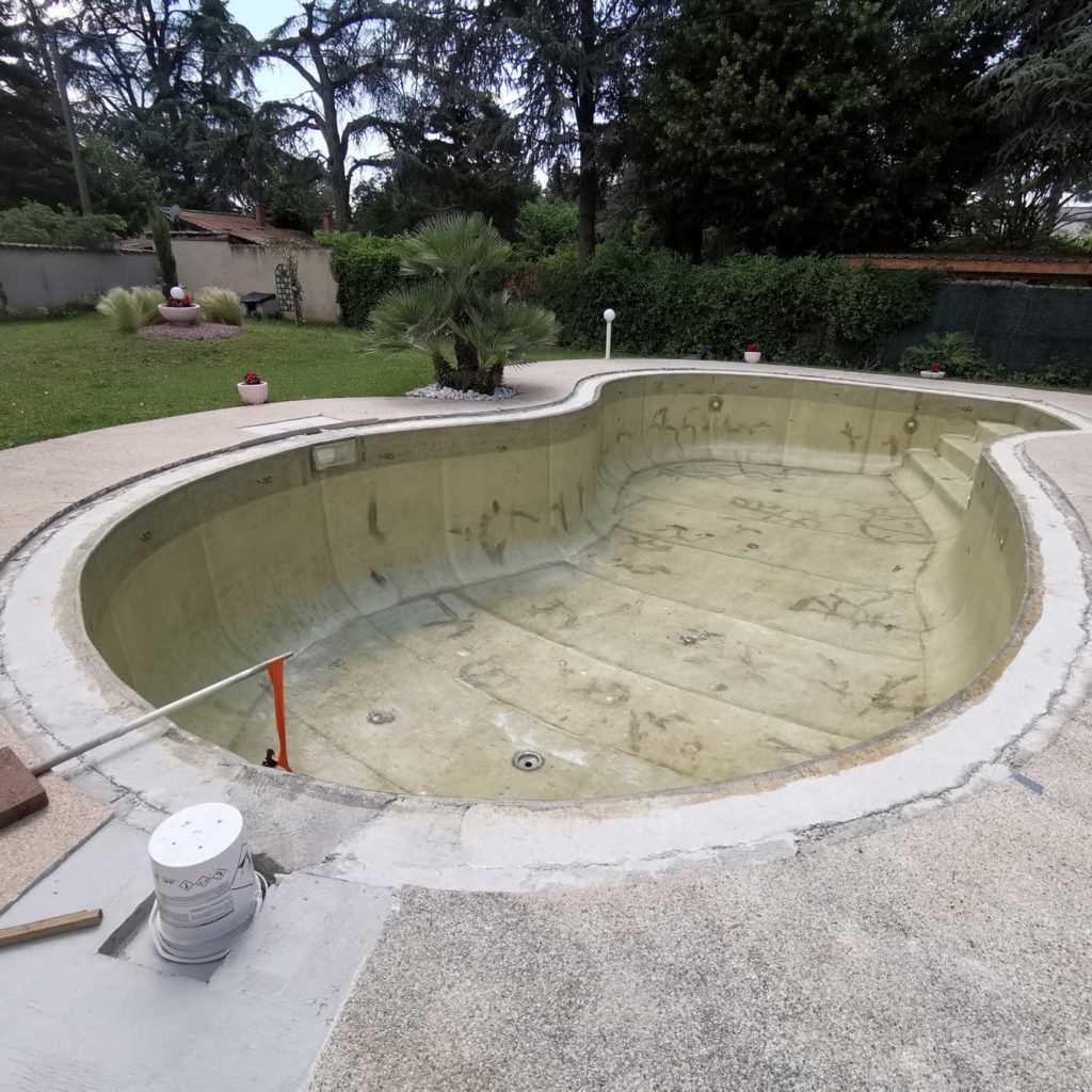 renovation piscine en cours
